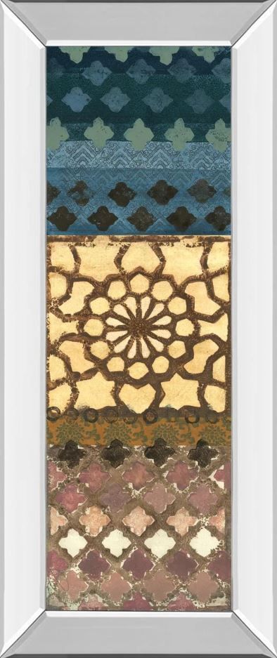 Classy Art Sandalwood Summer Il by Jeni Lee Mirror Framed Wall Art-0