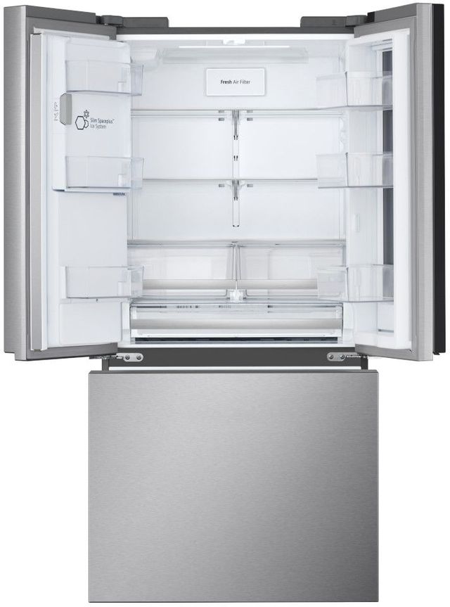LG 33 in. 24.5 Cu. Ft. Print Proof Stainless Steel French Door Refrigerator -2