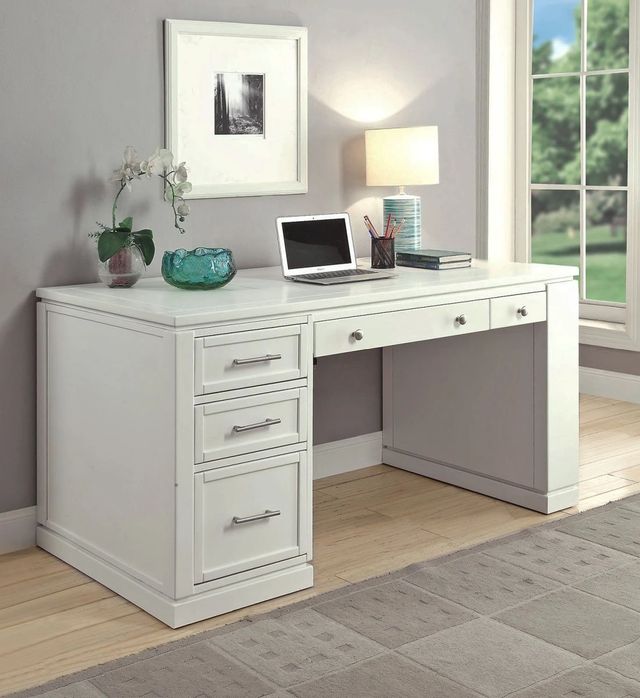Parker House® Catalina 2-Piece Cottage White 60" Writing Desk-2