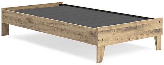 Signature Design by Ashley® Larstin Brown Twin Crossbuck Panel Bed-2