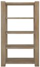 International Furniture Direct Luma Ivory Bookcase-1