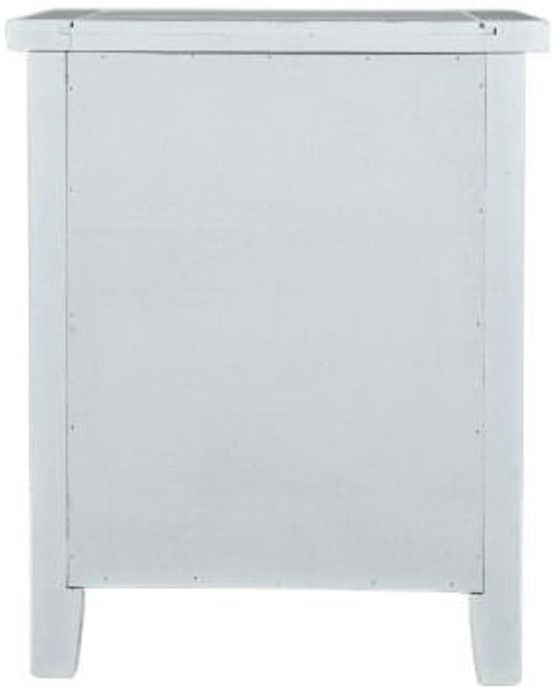 Jofran Inc. Artisan's Craft Distressed Weathered White Accent Table-3