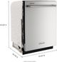 KitchenAid® 24" Stainless Steel Top Control Built In Dishwasher-2