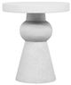 TOV Furniture Lupita White Round Side Table-3