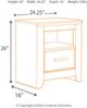 Signature Design by Ashley® Juararo Dark Brown Youth Nightstand-5