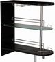 Coaster® Adolfo Glossy Black/Clear 3-Tier Bar Table-0