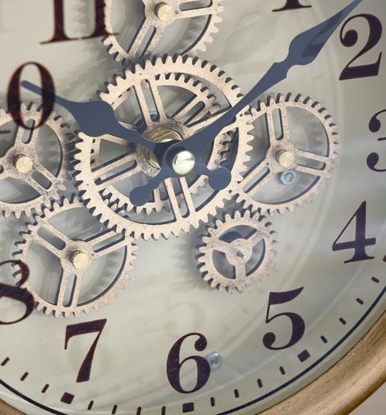 YHD Providence Gold Table Gear Clock-3