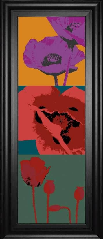 Classy Art Style 1 Pop Poppies by Li-Legger, D Wall Art-0