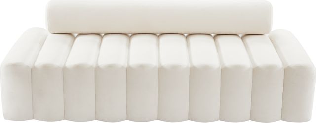 Meridian Furniture Melody Cream Velvet Sofa-2