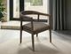 International Furniture Direct Natural Teca Brown/Gray Arm Chair-1
