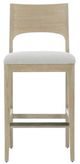 Bernhardt Solaria Dune/White Bar Stool-1