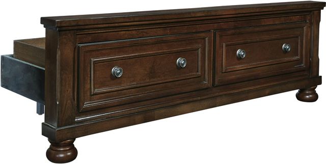 Millennium® by Ashley® Porter Rustic Brown Queen Sleigh Storage Bed-4