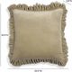 TOV Furniture Alessia Beige Square Throw Pillow-2