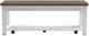 Legends Home Hampton Barnwood Coffee Table with Jasmin White Base-3