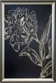 Stylecraft Golden Flower Folklore II Black/Silver Wall Art -0