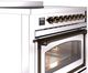Ilve® Nostalgie II Noblesse 36'' Stainless Steel Pro Style Induction Range with Burnished Trim-4