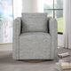Uttermost® Corben Blue Swivel Chair-1