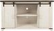 Jofran Inc. Madison County Brown/Vintage White 60'' Barn Door Server-3