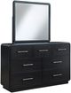 Signature Design by Ashley® Rowanbeck Black Dresser and Mirror-0
