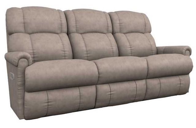 La-Z-Boy® Pinnacle Stone Leather Power Wall Reclining Sofa with Headrest and Lumbar-0