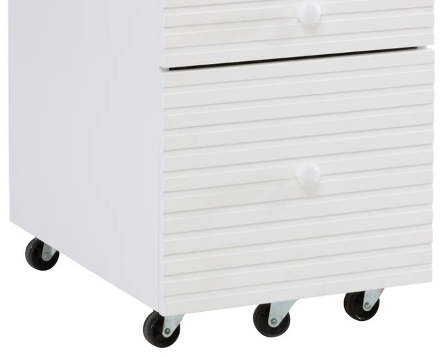 Powell® Waves White File Cabinet-1