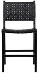 Dovetail Furniture Dale Antique Black Leather Counter Stool-1