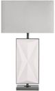Crestview Collection Rylan Brushed Gunmetal/White Table Lamp-0