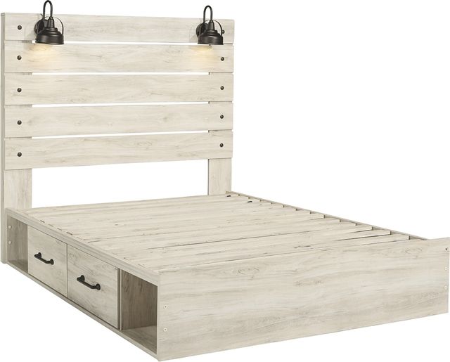Signature Design by Ashley® Cambeck 5-Piece Whitewash Queen Panel Bed Set-1