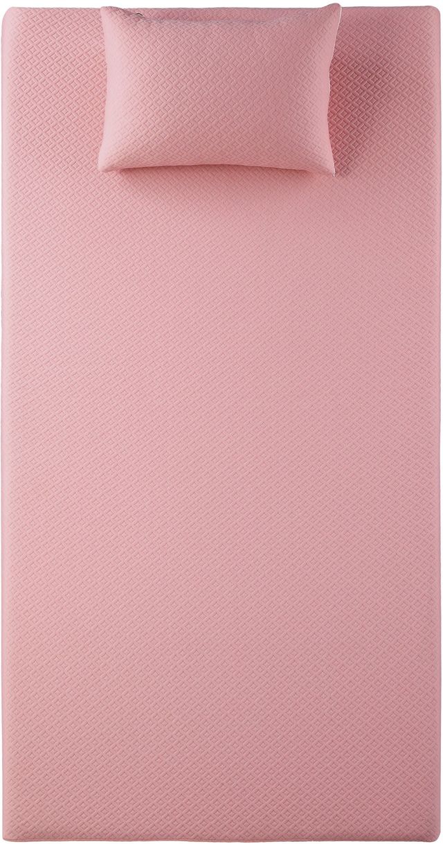 Homelegance® Leo Pink 7" Firm Gel Infused Memory Foam Box Top Full Mattress and Pillow-2