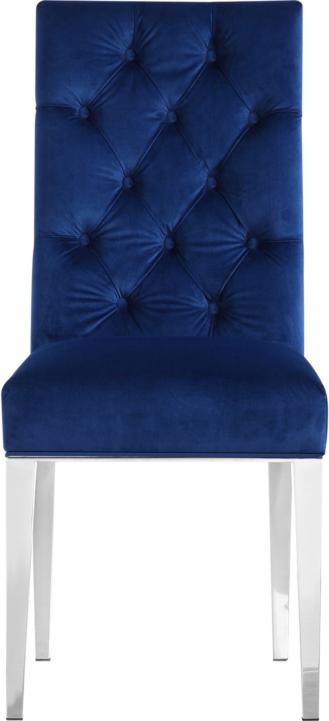 Meridian Furniture Juno Navy Velvet Dining Chair-2