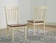 A-America® British Isles Buttermilk/Merlot Slatback Dining Side Chair-2