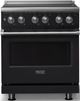 Viking® 5 Series 30" Onyx Pro Style Electric Range with Polished Chrome Trim-0
