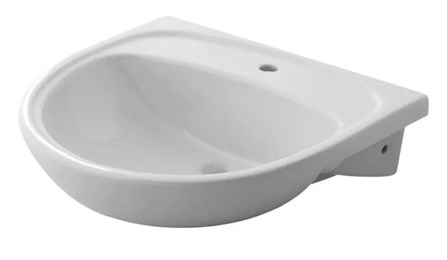 American Standard Mezzo White Semi-Countertop Sink Less Overflow with Center Hole Only-1