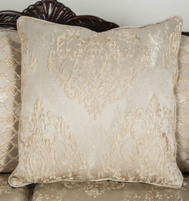 Furniture of America® Huelva Beige Sofa-4