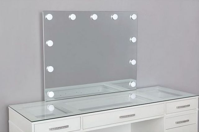 Furniture of America® Valentina 3-Piece Light Gray/Luminous White Vanity Set-3