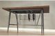 Mazin Furniture Selbyville Light Cherry Counter Height Dining Table with Gunmetal Base-2