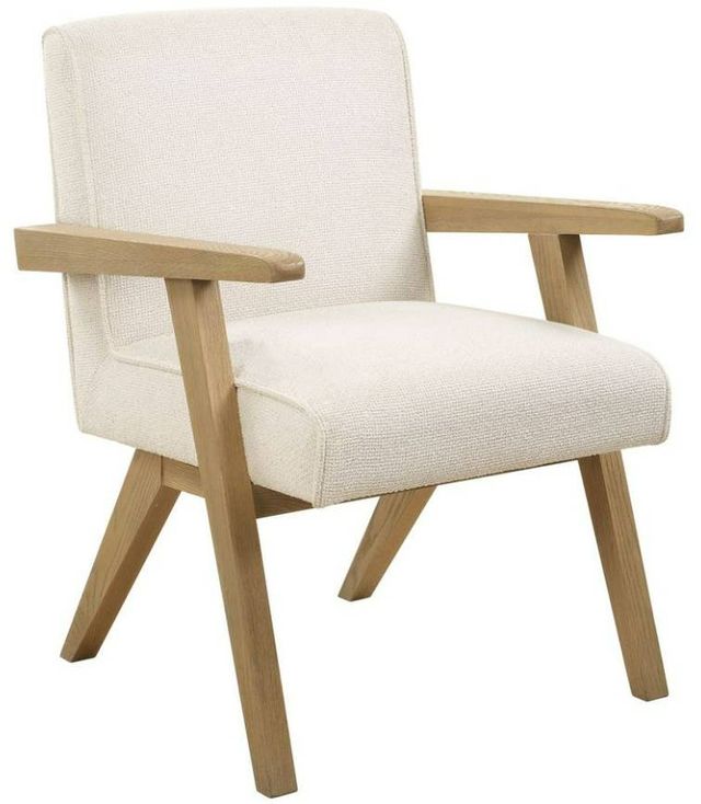 Uttermost® Blakely Oak/Snow Dining Arm Chair-0
