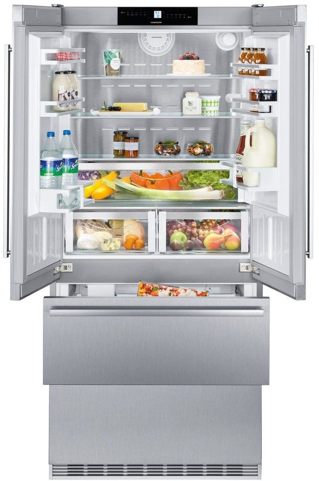 Liebherr 19.5 Cu. Ft. Stainless Steel French Door Refrigerator-2