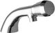 Elkay Chrome Single Hole Concealed Deck Metered Lavatory Faucet with Cast Fixed Spout Push Button Handle-0