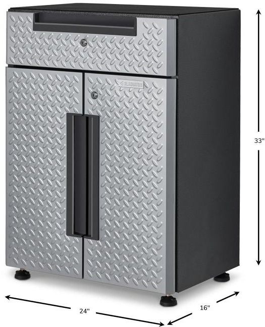 Gladiator® Silver Tread Flex Cabinet System V-3