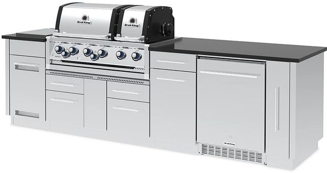 Broil King® Imperial™ S 690iF Stainless Steel Natural Gas Outdoor Kitchen Kit-1