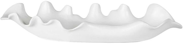 Uttermost® Ruffled Feathers Matte White Bowl-3