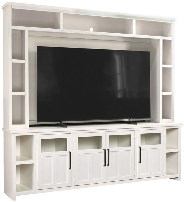 aspenhome® Finnegan White 98" Console and Hutch-0