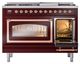 Ilve® Nostalgie II Noblesse 48'' Burgundy Pro Style Dual Fuel Range with Copper Trim-4