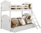 Homelegance® Clementine White Youth Twin/Twin Bunk Bed with Twin Trundle-0
