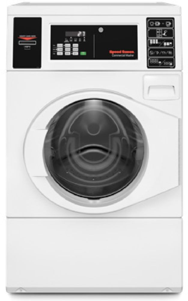 Speed Queen Commercial White 27" Commercial Front Load Digital Washer-1