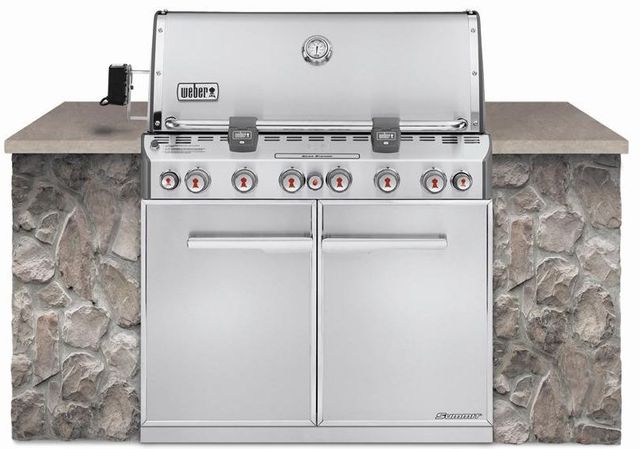 Weber® S-660™ Series 6-Burner Stainless Steel Built In Natural Gas Grill-0
