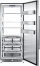 FORNO® Alta Qualita 30 in. 14.6 Cu. Ft. Stainless Steel Column Refrigerator-2