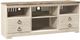 Signature Design by Ashley® Willowton Whitewash TV Stand with Fireplace Option-0