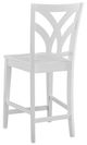 John Thomas Furniture® Hampton Palm Pure White Counter Stool-2